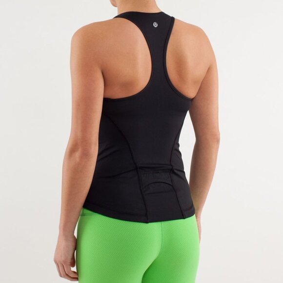 Lululemon Womens Lululemon Cardio Kick Tank Top Mesh Panels Racerback In Black - Picture 2 of 16